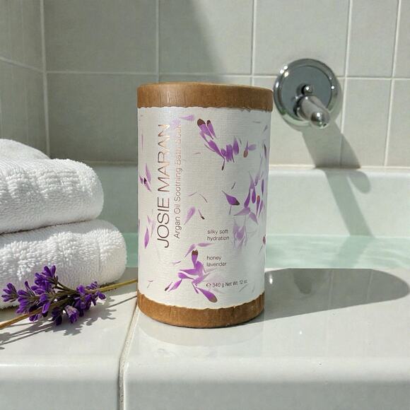 JOSIE MARAN Other - Josie Marian Argan Oil Soothing Bath Soak Honey Lavender 12 Oz New Sealed